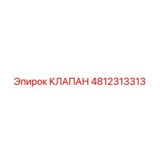 4812313313 КЛАПАН Epiroc