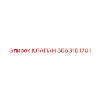 5563151701 КЛАПАН Эпирок