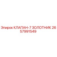 2657991549 КЛАПАН-7 ЗОЛОТНИК Epiroc