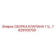 1629105700 СБОРКА КЛАПАНА 1 1/... Epiroc