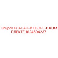 1624504237 Клапан в сборе в комплекте Epiroc