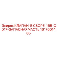 1617601485 КЛАПАН-В СБОРЕ-16B-CD17-ЗАПАСНАЯ ЧАСТЬ Эпирок