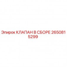2650815299 КЛАПАН В СБОРЕ Epiroc