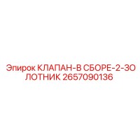 2657090136 КЛАПАН-В СБОРЕ-2-ЗОЛОТНИК Epiroc