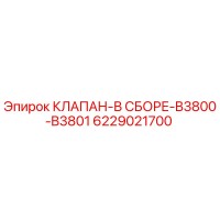 6229021700 КЛАПАН-В СБОРЕ-B3800-B3801 Epiroc