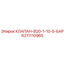 6211110965 КЛАПАН-B20-1-10-5-БАР Epiroc