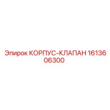 1613606300 КОРПУС-КЛАПАН Epiroc