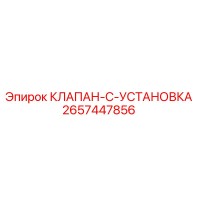 2657447856 КЛАПАН-C-УСТАНОВКА Epiroc