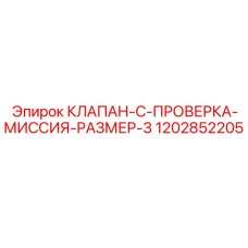 1202852205 КЛАПАН-C-ПРОВЕРКА-МИССИЯ-РАЗМЕР-3 Epiroc