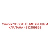 4812159853 УПЛОТНЕНИЕ КРЫШКИ КЛАПАНА Epiroc