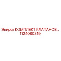 1124080319 КОМПЛЕКТ КЛАПАНОВ Epiroc