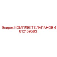4812159583 КОМПЛЕКТ КЛАПАНОВ Epiroc