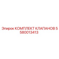 Оригинальный комплект клапанов 5580013413 Epiroc