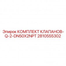 Комплект клапанов Q-2 DN50X2NPT 2810555302 от производителя Epiroc