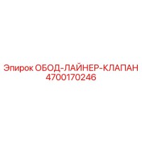 4700170246 ОБОД ЛАЙНЕР КЛАПАН Эпирок