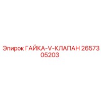 2657305203 ГАЙКА-V-КЛАПАН Epiroc