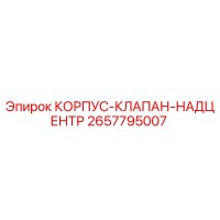 2657795007 КОРПУС-КЛАПАН-НАДЦЕНТР Epiroc