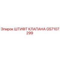 GS7107299 ШТИФТ КЛАПАНА Epiroc