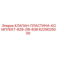 6229025000 КЛАПАН-ПЛАСТИНА-КОМПЛЕКТ-B28-28I-B38 Epiroc