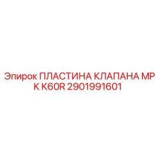 2901991601 ПЛАСТИНА КЛАПАНА MPK K60R Эпирок (Epiroc)