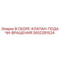 2652281524 В СБОРЕ-КЛАПАН-ПОДАЧИ-ВРАЩЕНИЯ Epiroc