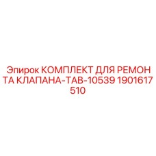 1901617510 КОМПЛЕКТ ДЛЯ РЕМОНТА КЛАПАНА-TAB-10539 Epiroc