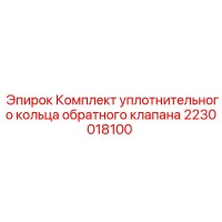 2230018100 Комплект уплотнительного кольца обратного клапана Epiroc