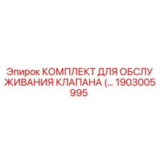 1903005995 КОМПЛЕКТ ДЛЯ ОБСЛУЖИВАНИЯ КЛАПАНА Epiroc