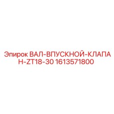 1613571800 ВАЛ-ВПУСКНОЙ-КЛАПАН-ZT18-30 Epiroc