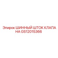 GS12015366 ШИННЫЙ ШТОК КЛАПАНА Epiroc