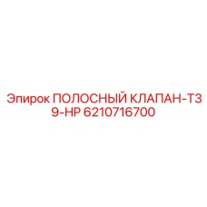 6210716700 ПОЛОСНЫЙ КЛАПАН-T39-HP Epiroc