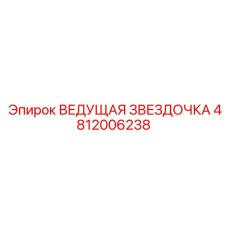 4812006238 ВЕДУЩАЯ ЗВЕЗДОЧКА Epiroc