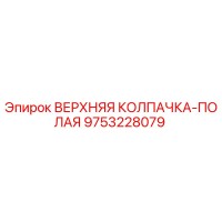 9753228079 ВЕРХНЯЯ КОЛПАЧКА-ПОЛАЯ Epiroc