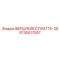 5730017007 ВЕРШЛЕЙССПЛАТТЕ-28 Epiroc