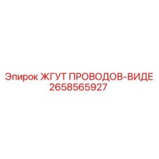 2658565927 ЖГУТ ПРОВОДОВ-ВИДЕ Epiroc