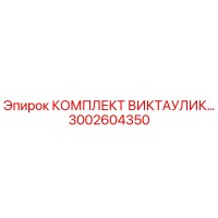3002604350 КОМПЛЕКТ ВИКТАУЛИК Epiroc