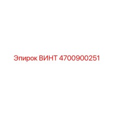 4700900251 ВИНТ Epiroc