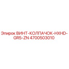 4700503010 ВИНТ-КОЛПАЧОК-HXHD-GR5-ZN Epiroc