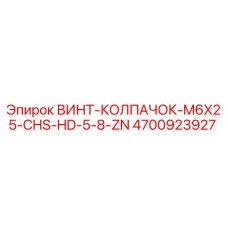 4700923927 ВИНТ-КОЛПАЧОК-M6X25-CHS-HD-5-8-ZN Epiroc