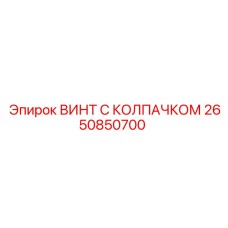 2650850700 ВИНТ С КОЛПАЧКОМ Epiroc