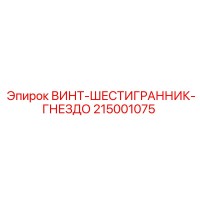215001075 ВИНТ-ШЕСТИГРАННИК-ГНЕЗДО Epiroc