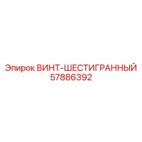 57886392 ВИНТ-ШЕСТИГРАННЫЙ - Epiroc