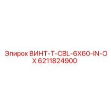 6211824900 ВИНТ-T-CBL-6X60-IN-OX Epiroc