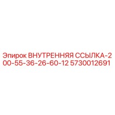 5730012691 ВНУТРЕННЯЯ ССЫЛКА-200-55-36-26-60-12 Epiroc