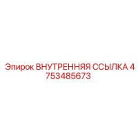 4753485673 ВНУТРЕННЯЯ ССЫЛКА Epiroc
