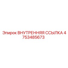4753485673 ВНУТРЕННЯЯ ССЫЛКА Epiroc
