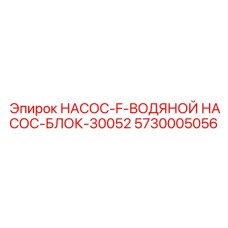 5730005056 НАСОС-F-ВОДЯНОЙ НАСОС-БЛОК-30052 Epiroc