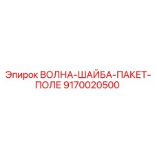 9170020500 ВОЛНА-ШАЙБА-ПАКЕТ-ПОЛЕ Epiroc