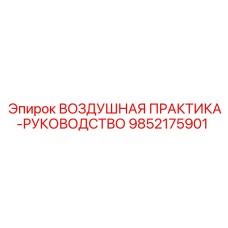 9852175901 ВОЗДУШНАЯ ПРАКТИКА-РУКОВОДСТВО Epiroc