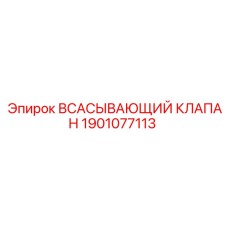 1901077113 ВСАСЫВАЮЩИЙ КЛАПАН Эпирок
